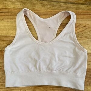 Light Pink Strappy Back Sports Bra Size Small
